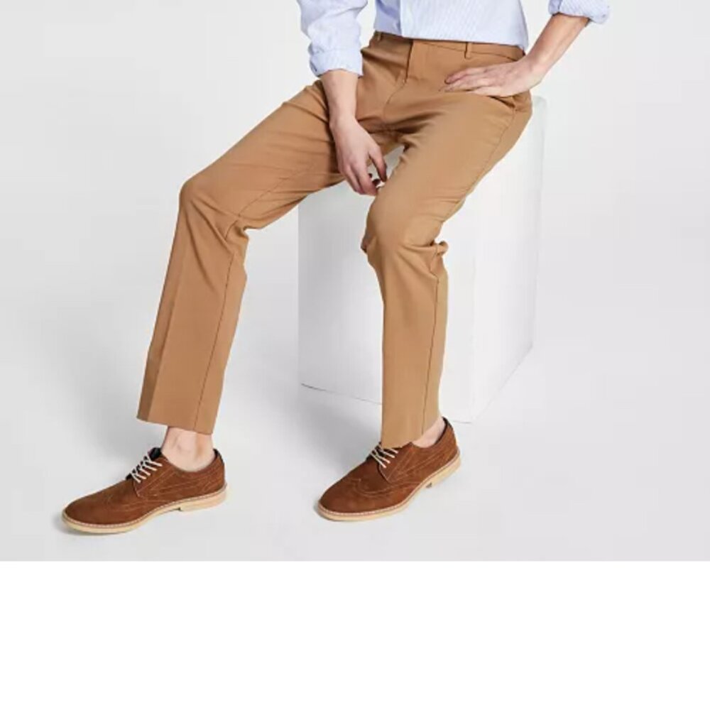 Men's Modern-Fit TH Flex Stretch Solid Performance Pants